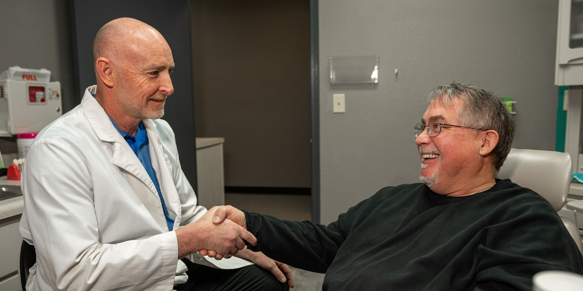 burke noel with john dental patient