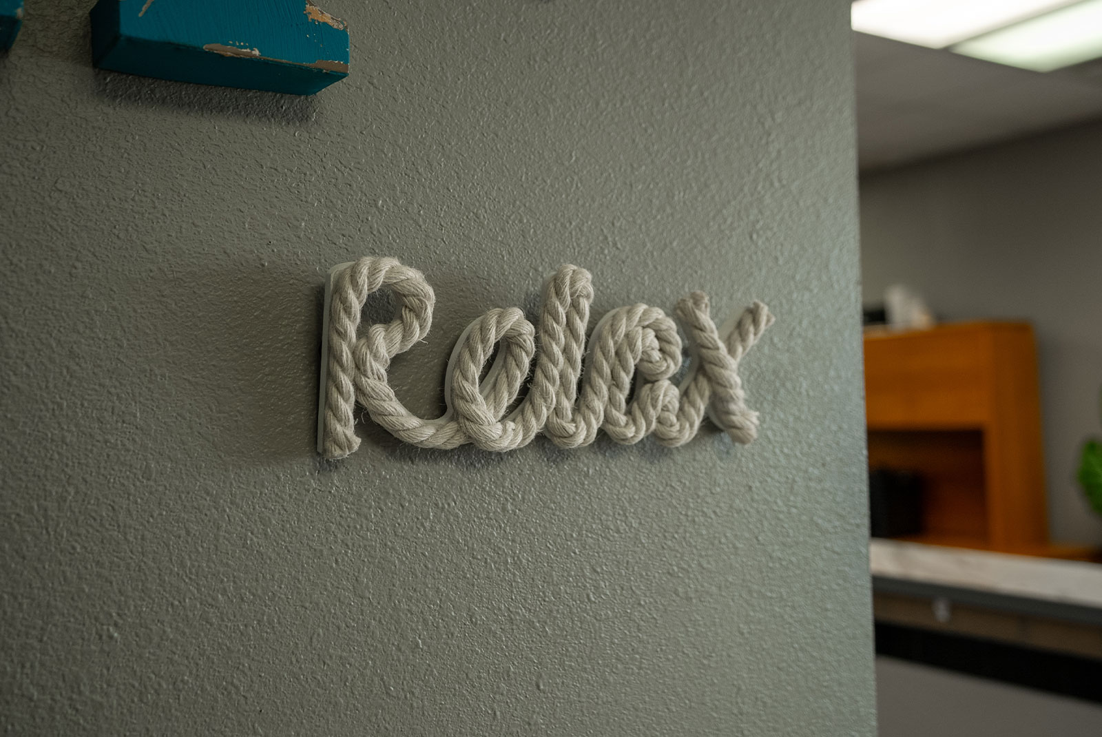 relax sign in waiting room
