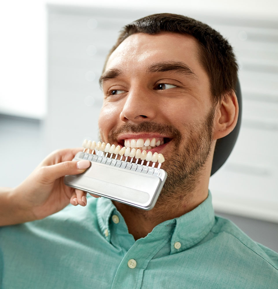 veneer patient male getting fit